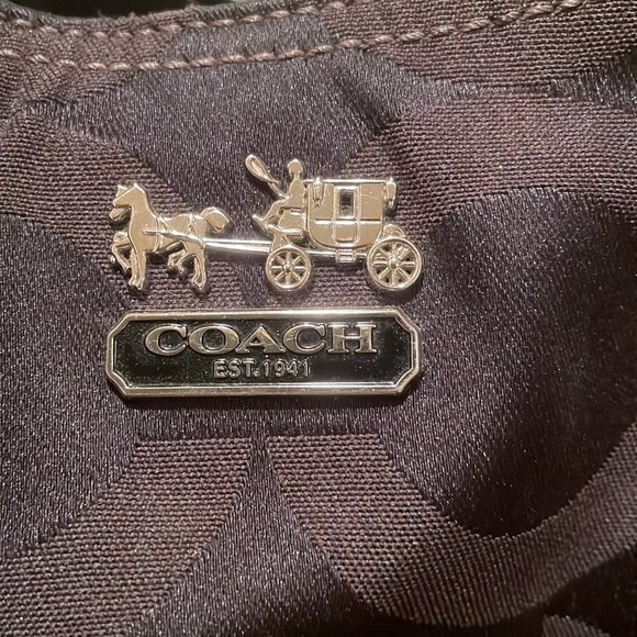 Coach Jacquard signature pleaded bag - Picture 3 of 13